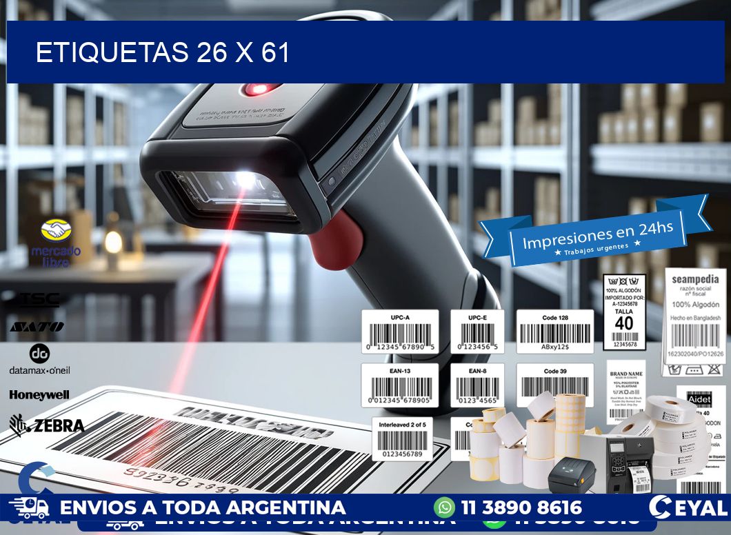 ETIQUETAS 26 x 61