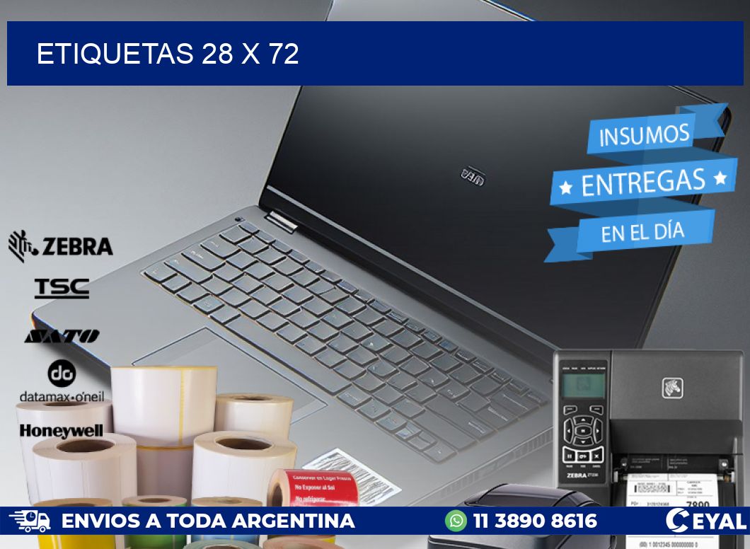 ETIQUETAS 28 x 72