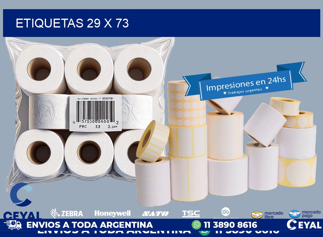 ETIQUETAS 29 x 73