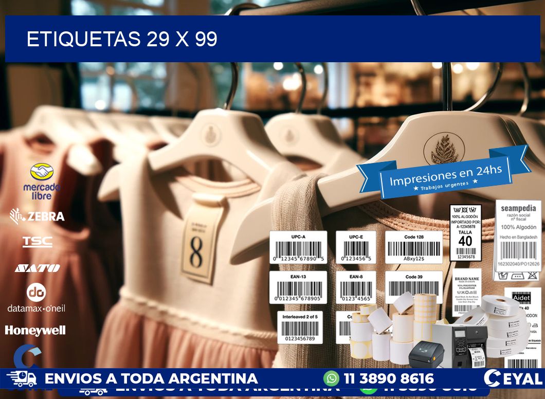 ETIQUETAS 29 x 99