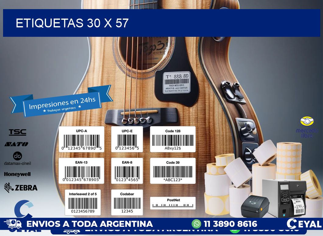 ETIQUETAS 30 x 57