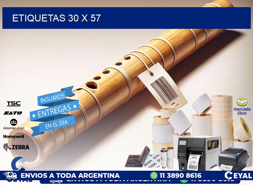 ETIQUETAS 30 x 57