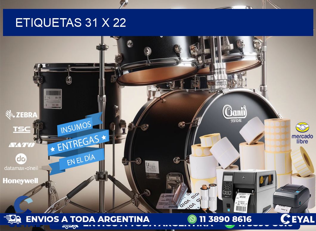 ETIQUETAS 31 x 22