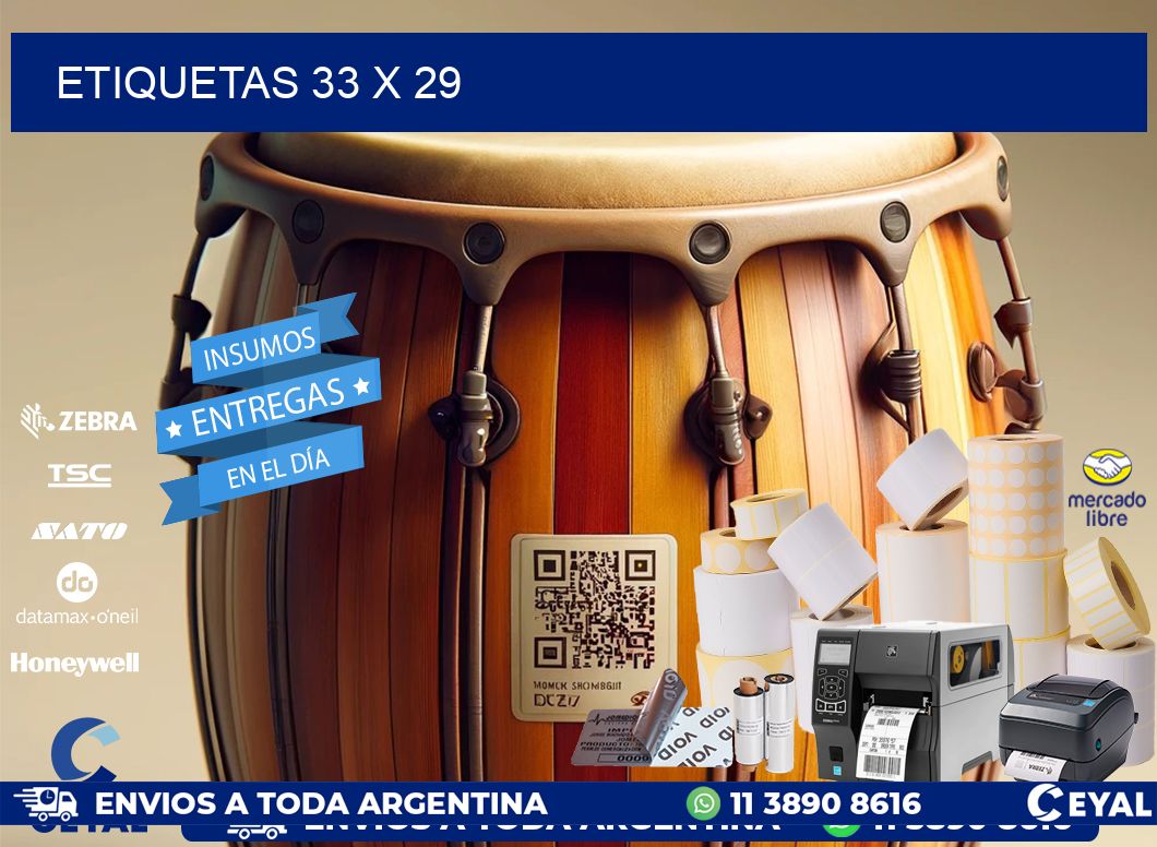 ETIQUETAS 33 x 29