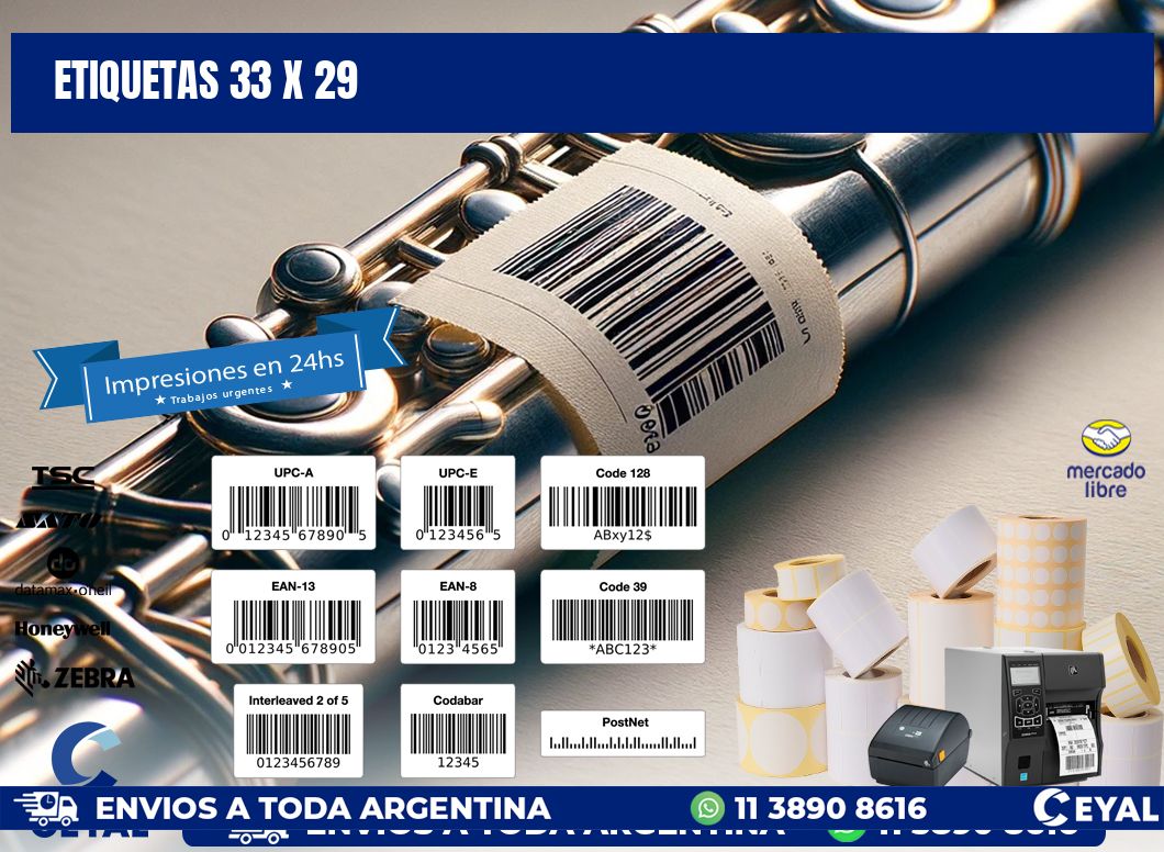 ETIQUETAS 33 x 29