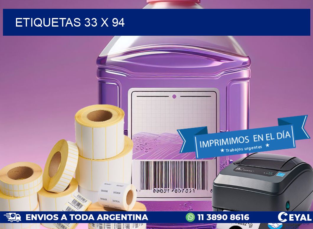 ETIQUETAS 33 x 94