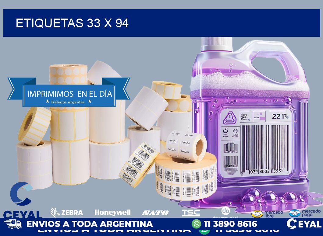 ETIQUETAS 33 x 94
