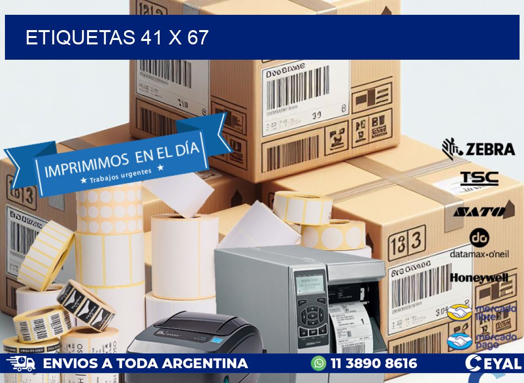 ETIQUETAS 41 x 67