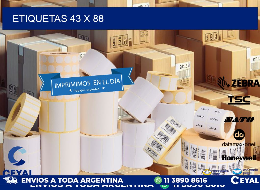 ETIQUETAS 43 x 88