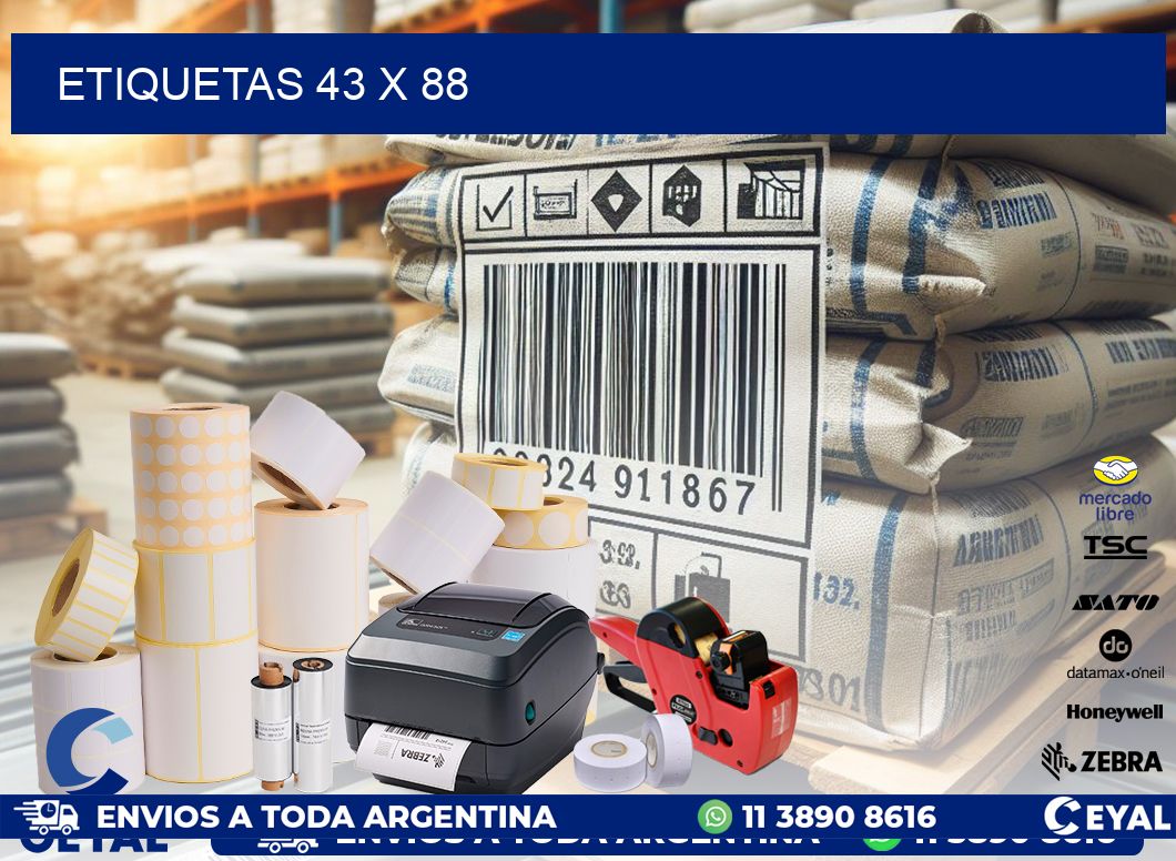 ETIQUETAS 43 x 88