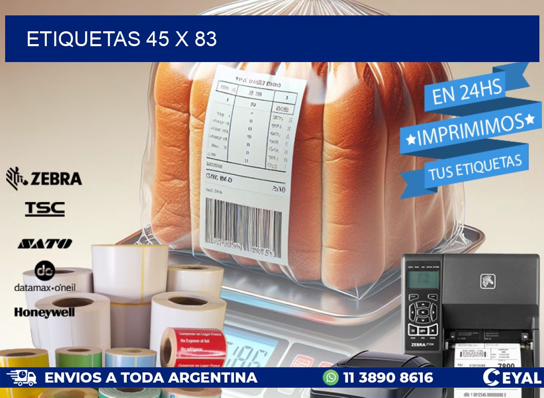 ETIQUETAS 45 x 83