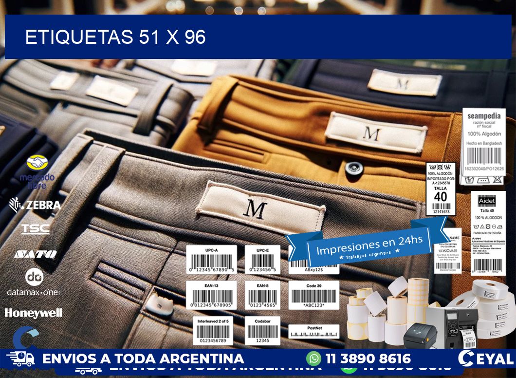 ETIQUETAS 51 x 96