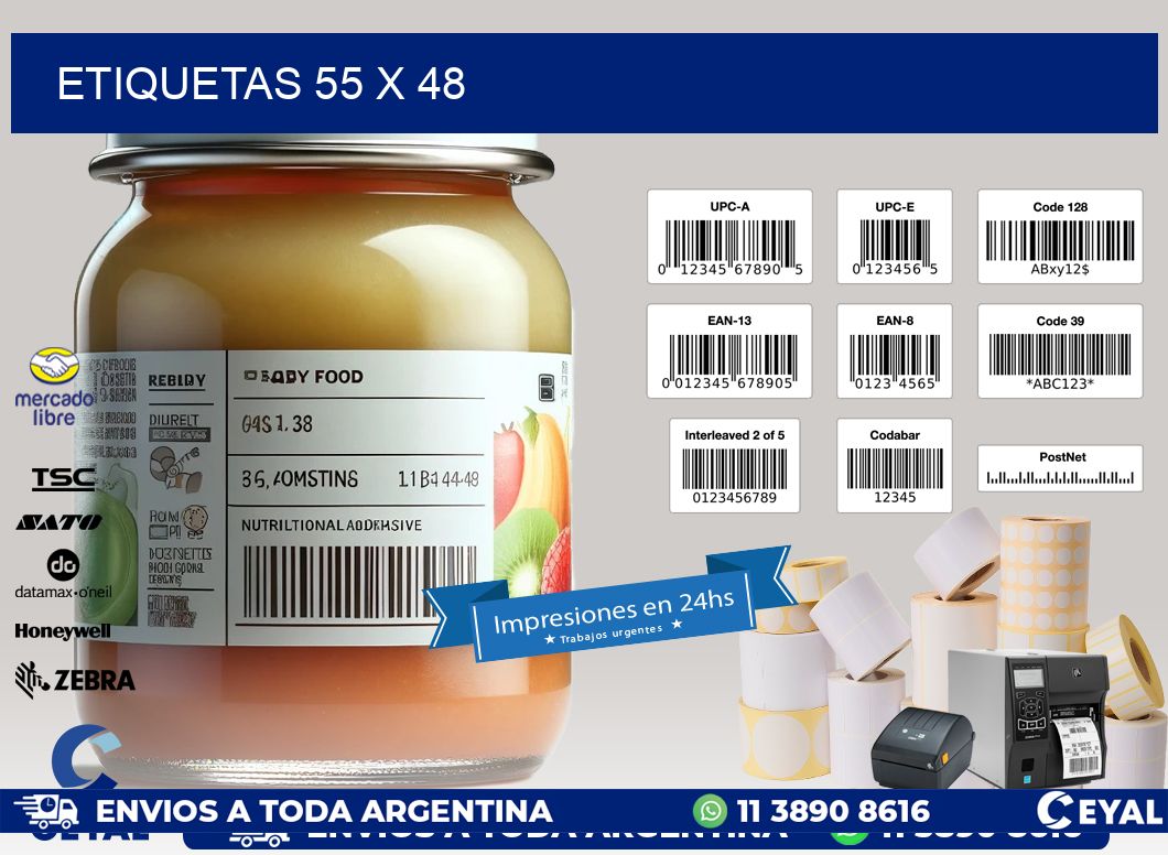ETIQUETAS 55 x 48