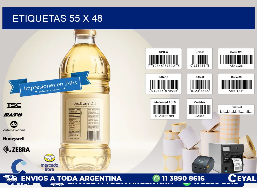 ETIQUETAS 55 x 48