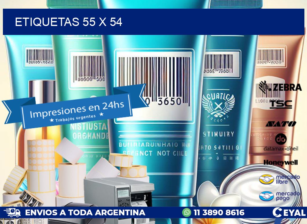 ETIQUETAS 55 x 54