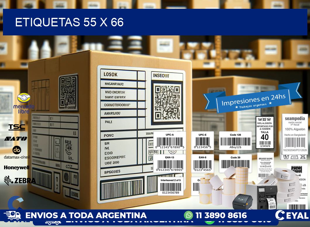 ETIQUETAS 55 x 66