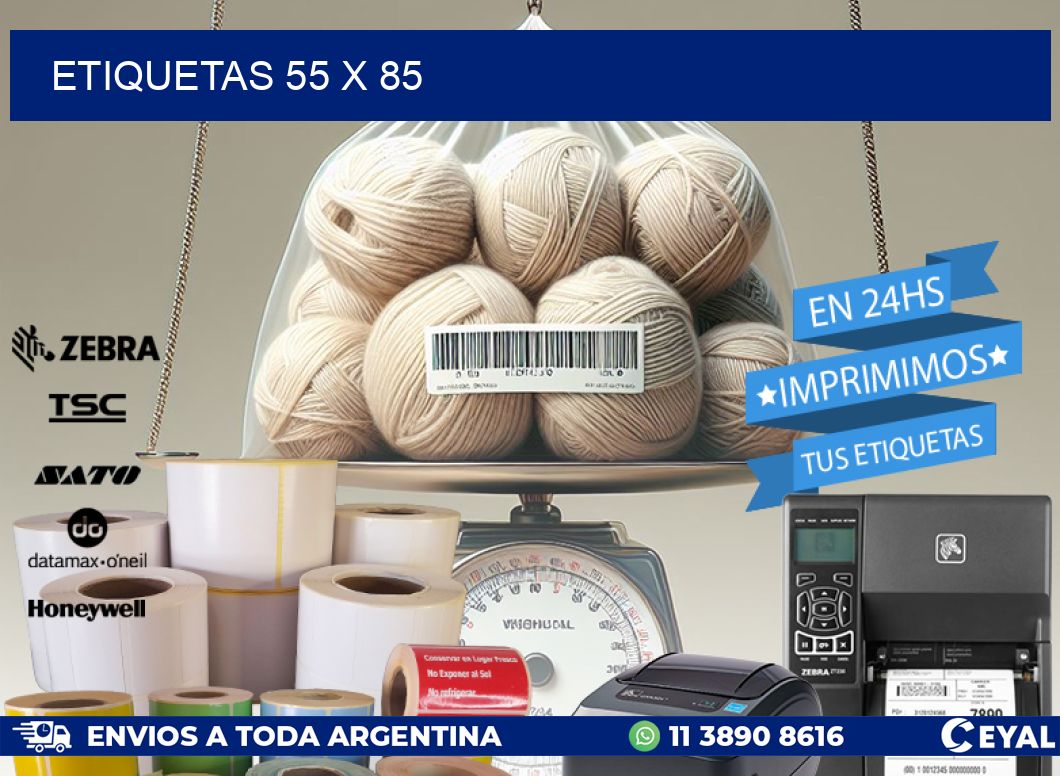 ETIQUETAS 55 x 85