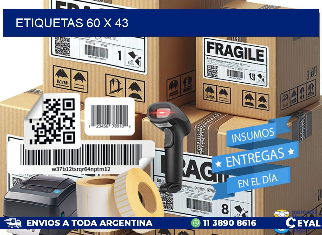 ETIQUETAS 60 x 43