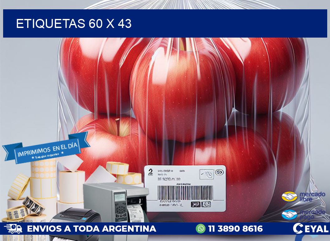 ETIQUETAS 60 x 43