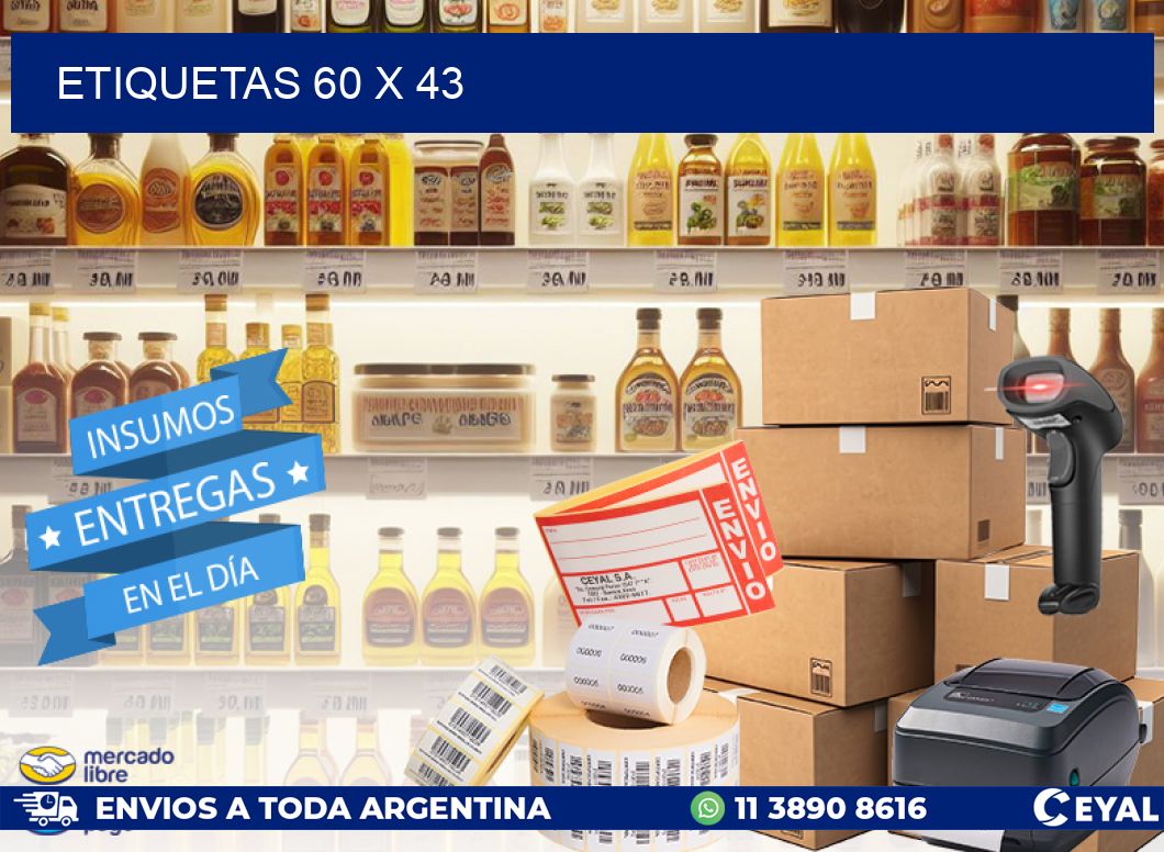 ETIQUETAS 60 x 43