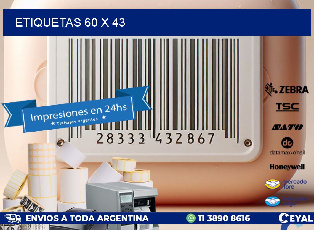 ETIQUETAS 60 x 43