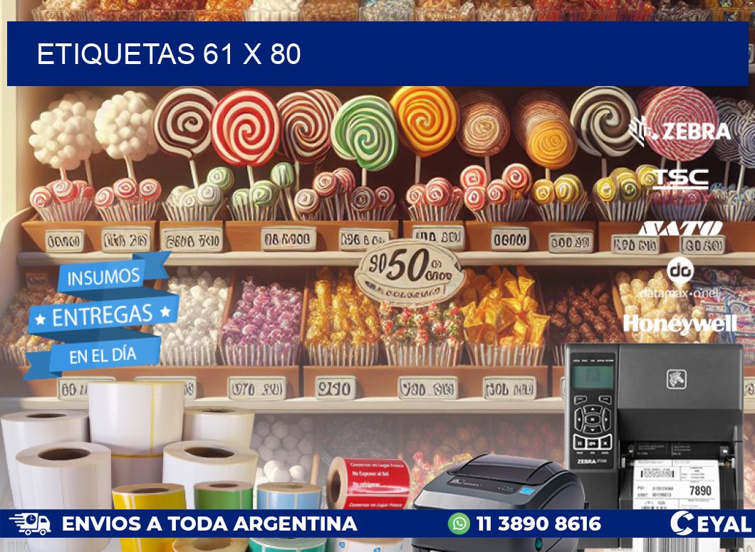 ETIQUETAS 61 x 80