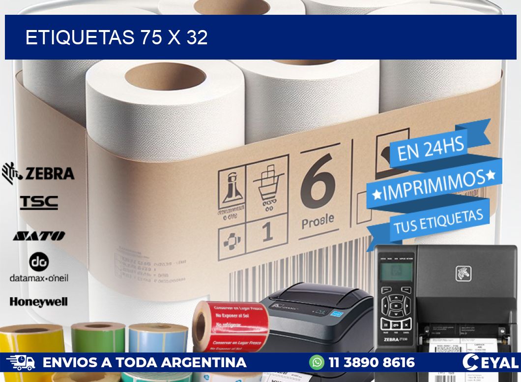ETIQUETAS 75 x 32