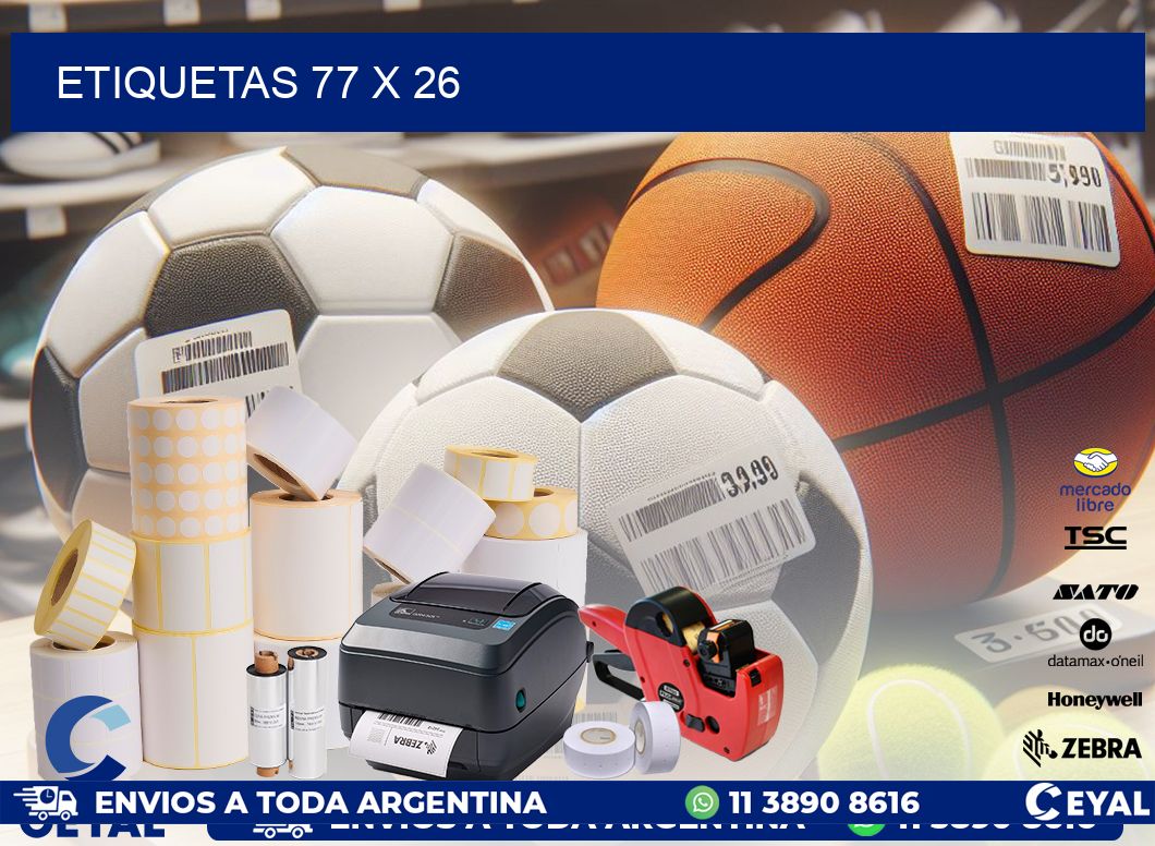 ETIQUETAS 77 x 26