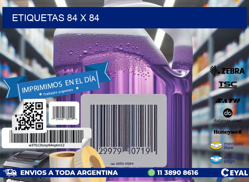 ETIQUETAS 84 x 84
