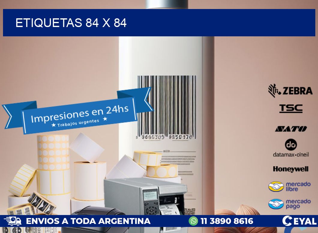 ETIQUETAS 84 x 84