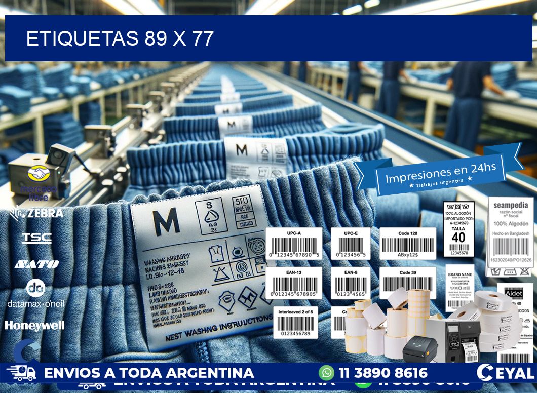 ETIQUETAS 89 x 77