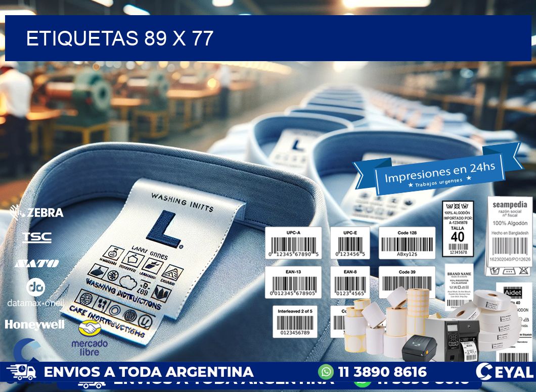 ETIQUETAS 89 x 77