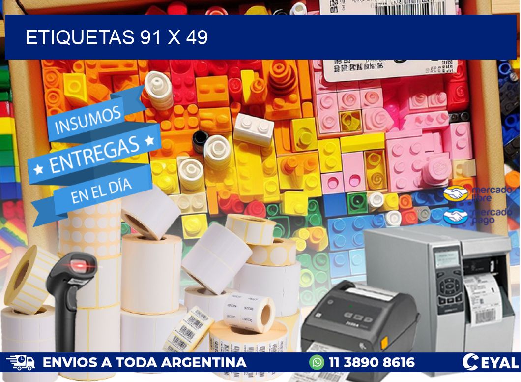 ETIQUETAS 91 x 49