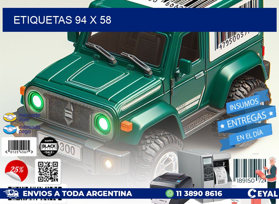 ETIQUETAS 94 x 58