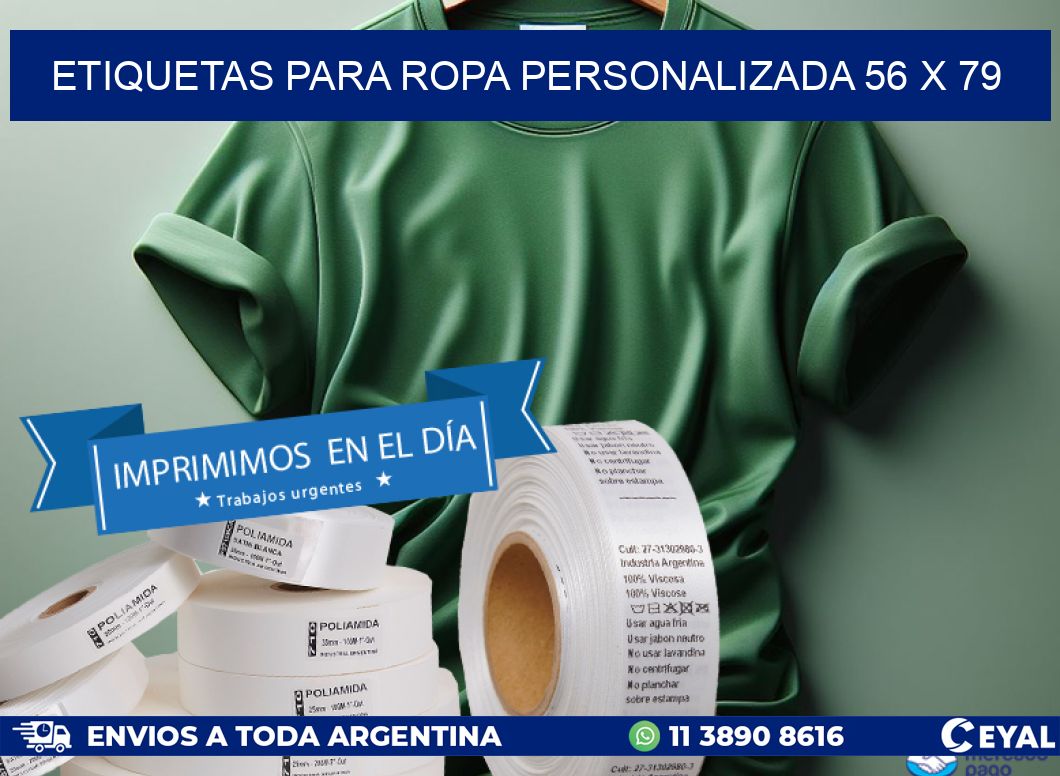 ETIQUETAS PARA ROPA PERSONALIZADA 56 x 79