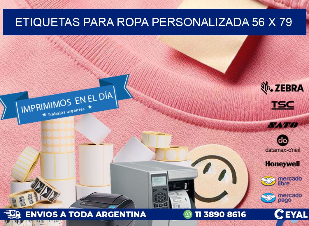 ETIQUETAS PARA ROPA PERSONALIZADA 56 x 79