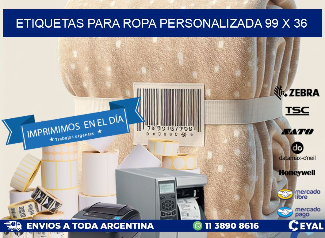 ETIQUETAS PARA ROPA PERSONALIZADA 99 x 36