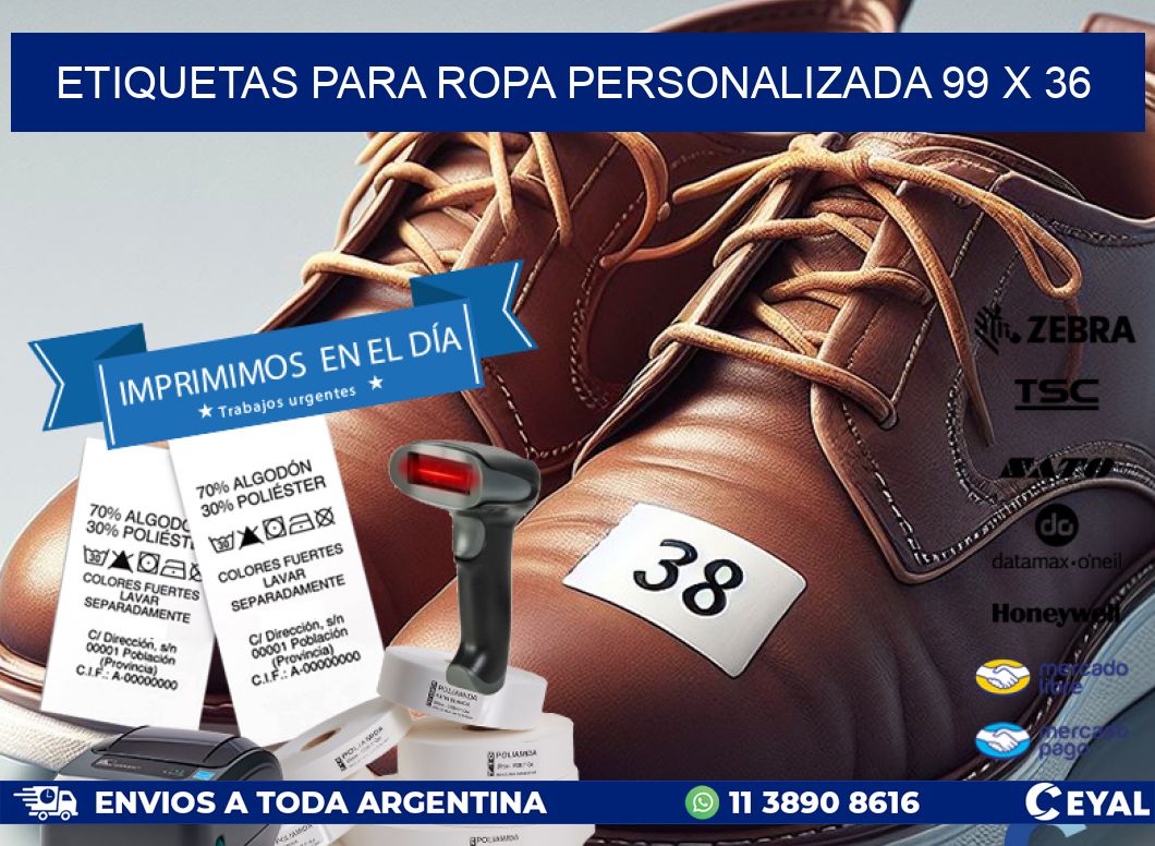 ETIQUETAS PARA ROPA PERSONALIZADA 99 x 36