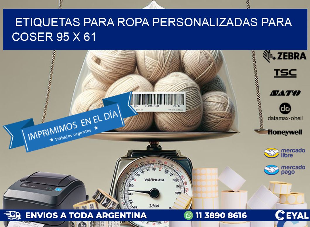 ETIQUETAS PARA ROPA PERSONALIZADAS PARA COSER 95 x 61