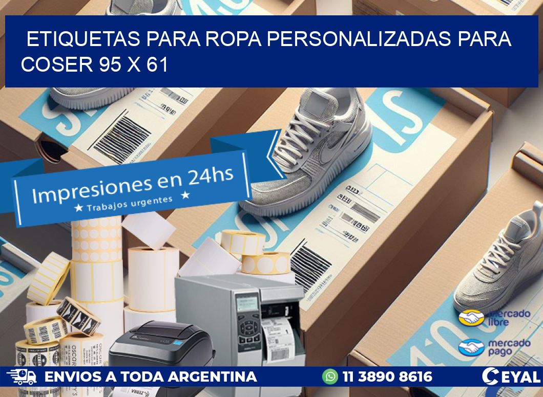 ETIQUETAS PARA ROPA PERSONALIZADAS PARA COSER 95 x 61