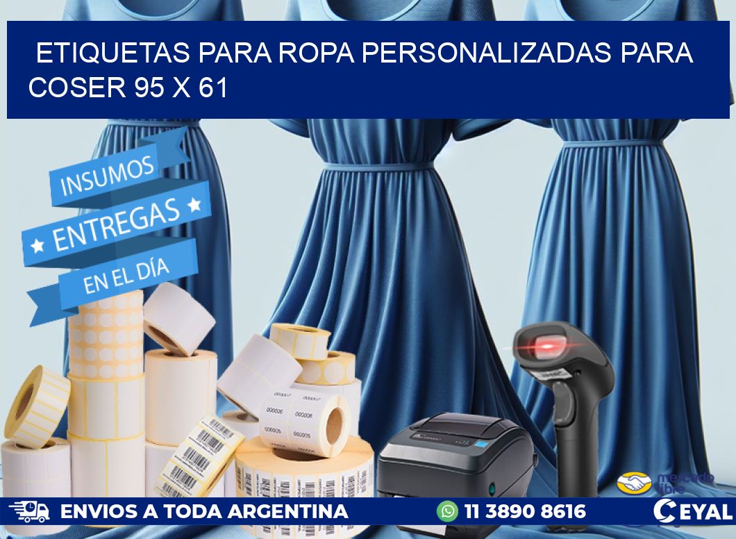 ETIQUETAS PARA ROPA PERSONALIZADAS PARA COSER 95 x 61