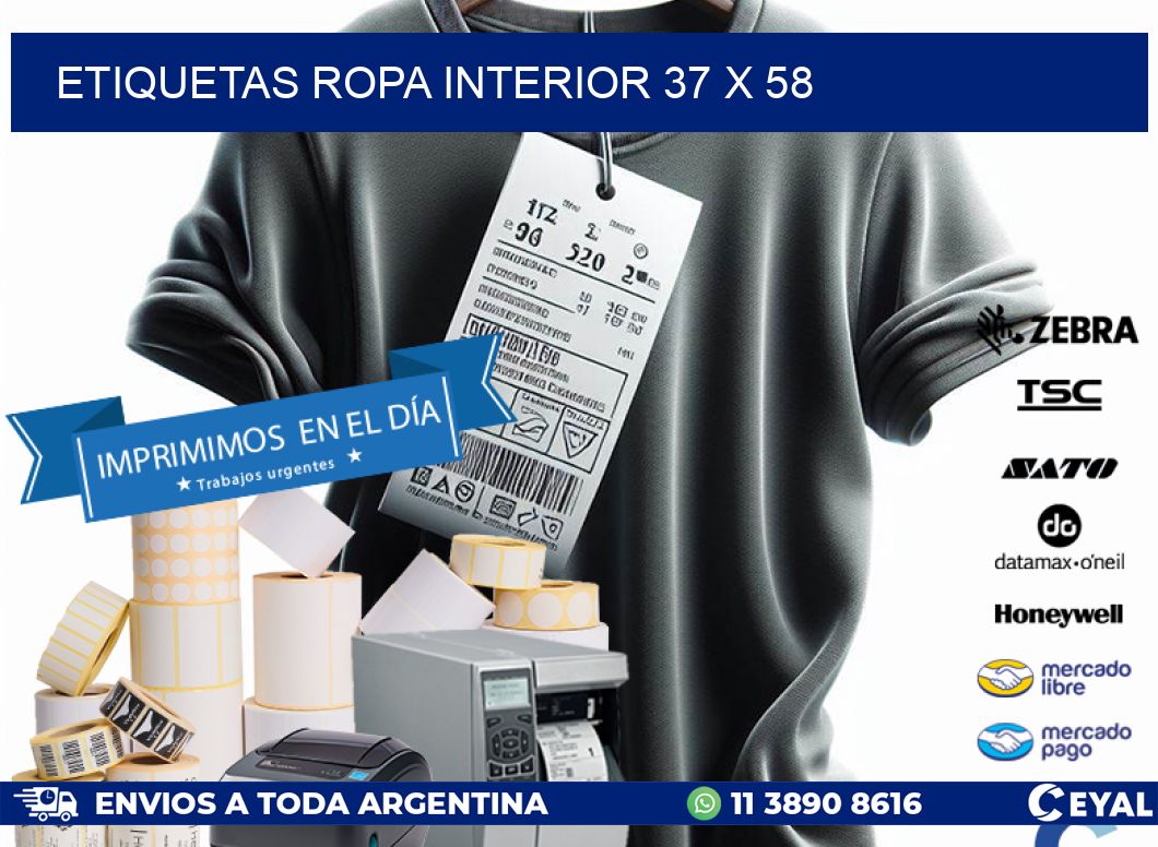 ETIQUETAS ROPA INTERIOR 37 x 58
