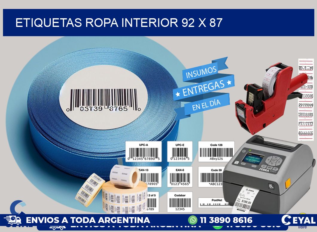 ETIQUETAS ROPA INTERIOR 92 x 87