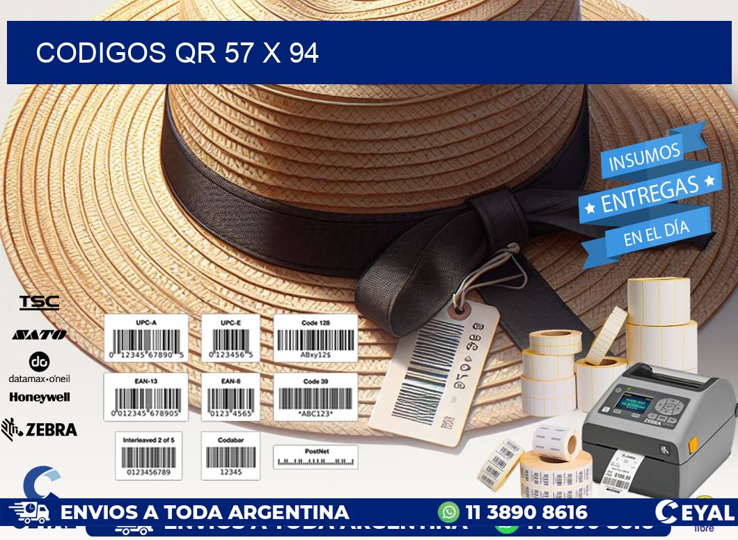 CODIGOS QR 57 x 94