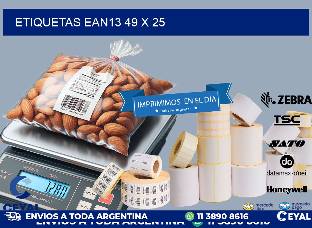 ETIQUETAS EAN13 49 x 25