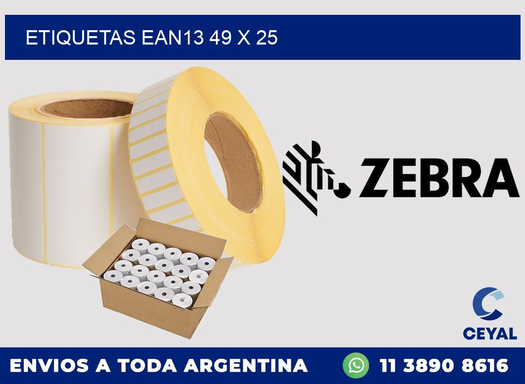 ETIQUETAS EAN13 49 x 25
