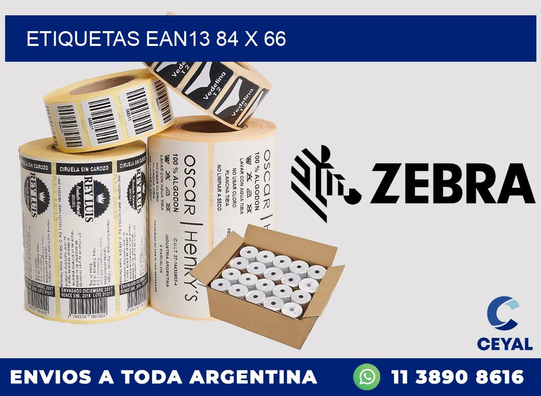 ETIQUETAS EAN13 84 x 66