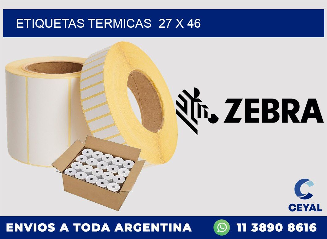 ETIQUETAS TERMICAS 27 x 46