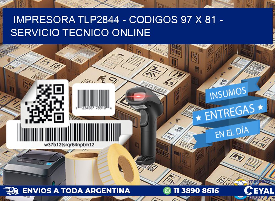 IMPRESORA TLP2844 – CODIGOS 97 x 81 – SERVICIO TECNICO ONLINE