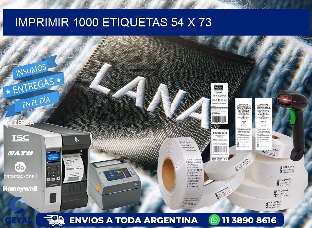 IMPRIMIR 1000 ETIQUETAS 54 x 73